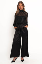 Stasya Sequin Top - Black